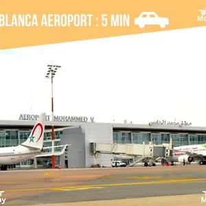 شقة Airport Casablanca Free Wifi Modern Confort Calme